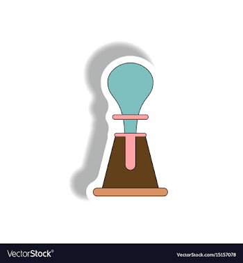 Volcano explosion sticker vector image