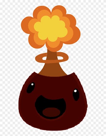 Volcano Slime With A Mushroom Cloud - Clip Art Volcano