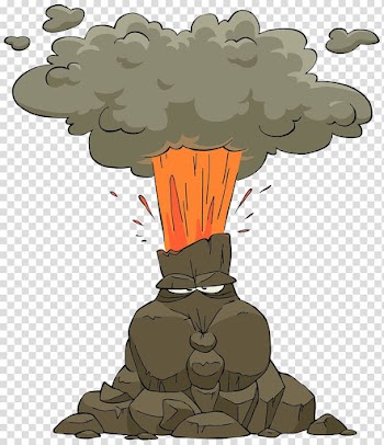 Volcano transparent background PNG clipart