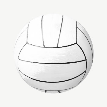 Volleyball ball collage element, isolated | Free PSD - rawpixel