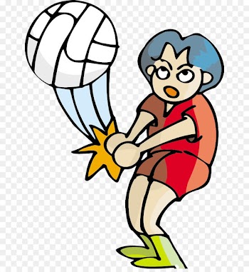 Volleyball Cartoon Computer file - Women's volleyball picture 