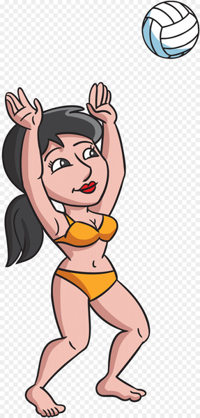 Volleyball Cartoon Woman Clip art - volleyball 