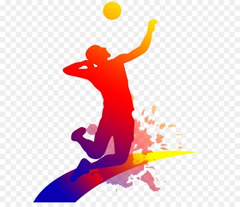 Volleyball Clip art - People playing volleyball 