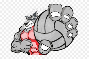Volleyball Clipart Wolf - Eagle Basketball