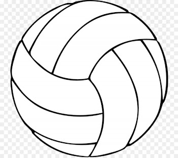 Volleyball Coloring book Sport Clip art - Black And White Volleyball 