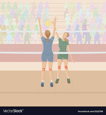 Volleyball-player vector image