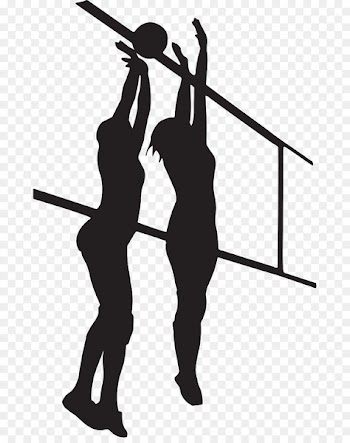 Volleyball Silhouette Shadow Clip art - volleyball setter 