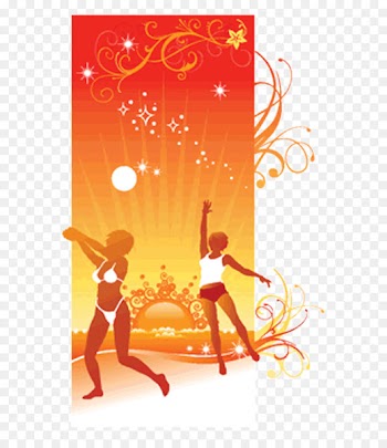 Volleyball Sport Clip art - beach volley 