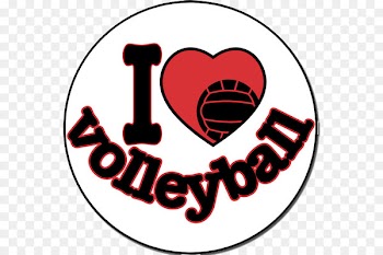 Volleyball Sports I Heart Sticker Decal - volleyball 