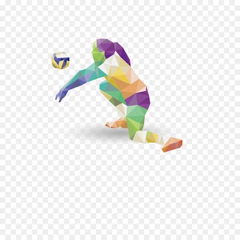 Volleyball Sports league - Volleyball with color matching 