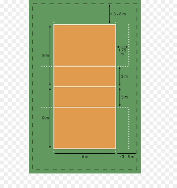 Volleyball Sports Team Ball game - volleyball court 