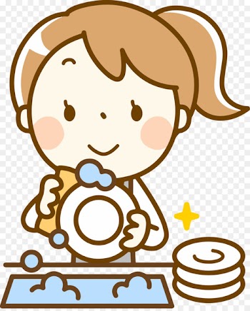 Volleyball T-shirt Cartoon Clothing Accessories - Washing dish 