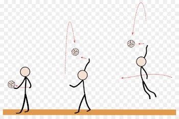 Volleyball techniques Volleyball jump serve Sport - volleyball players 