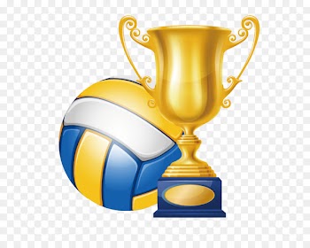 Volleyball Trophy Champion Clip art - Volleyball championship trophy 