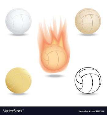 Volleyball vector image