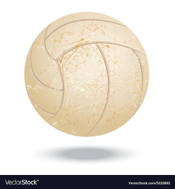 Volleyball-vintage vector image