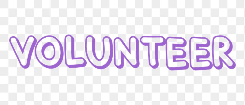 Volunteer png word sticker, handwritten | Free PNG - rawpixel