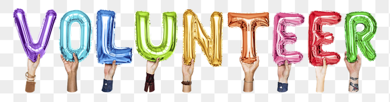 Volunteer word png, hands holding | Free PNG - rawpixel