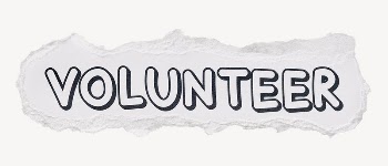 Volunteer word sticker, ripped paper | Free PSD - rawpixel