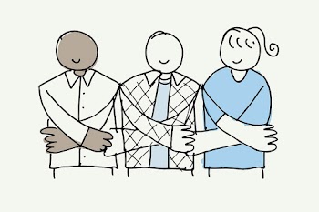 Volunteering doodle vector, people holding… | Free stock illustration | High Resolution graphic