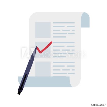 vote form with pen design
