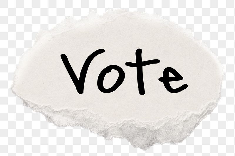 Vote png word, ripped paper, | Free PNG - rawpixel
