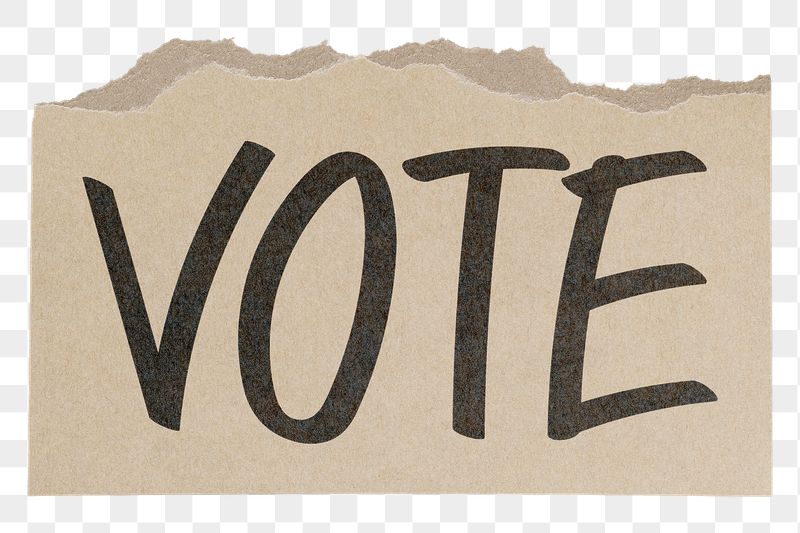 Vote png word sticker, ripped | Free PNG - rawpixel