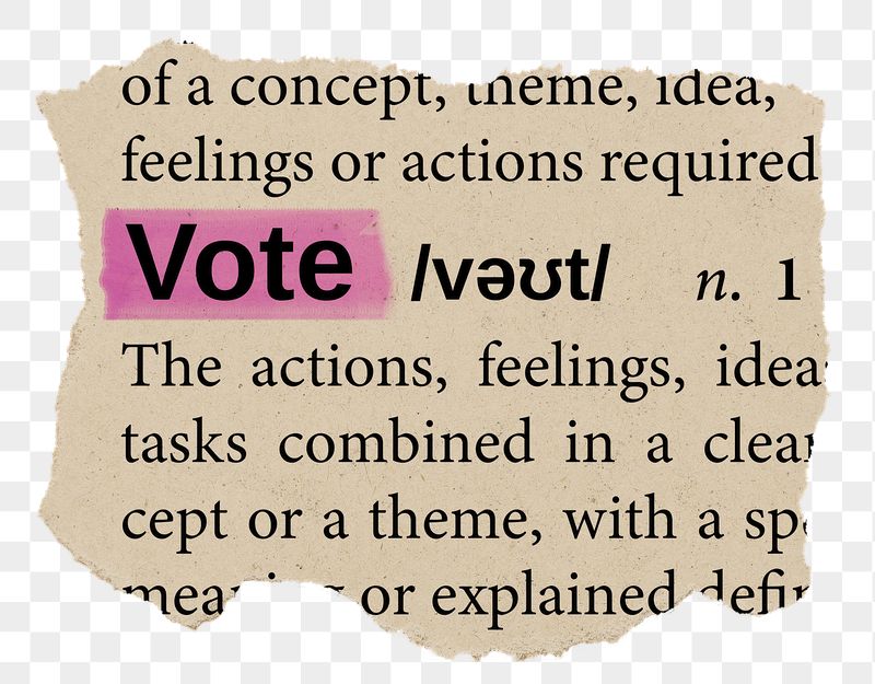 Vote png word sticker, torn | Free PNG - rawpixel