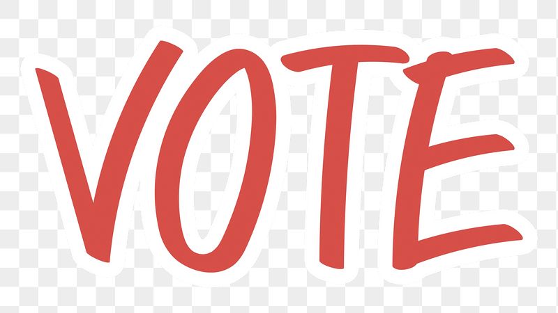 Vote png word sticker typography, | Free PNG - rawpixel