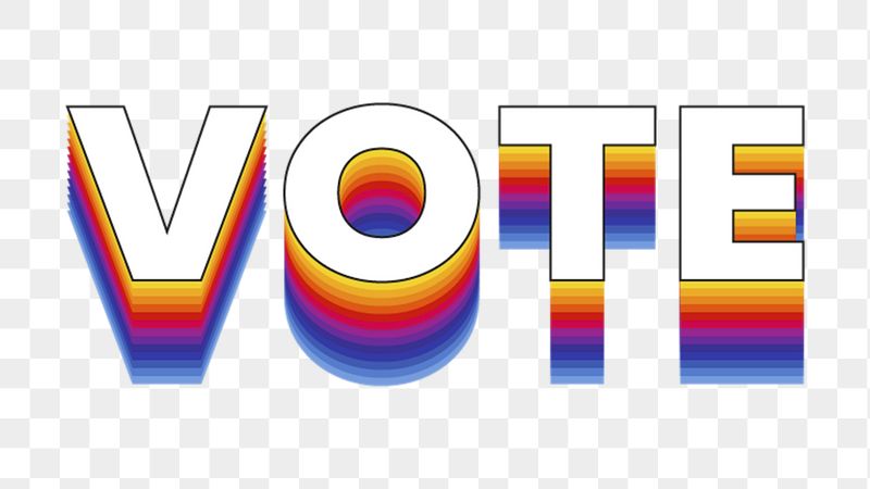 Vote png word sticker typography, | Free PNG - rawpixel
