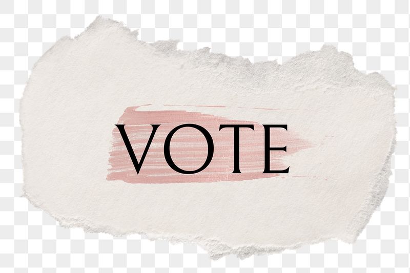 Vote png word sticker typography, | Free PNG - rawpixel