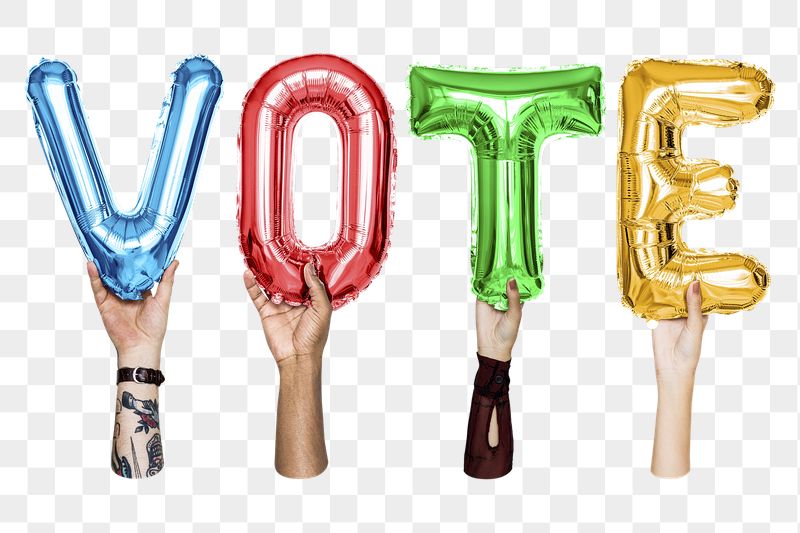 Vote word png, letter foil | Free PNG - rawpixel
