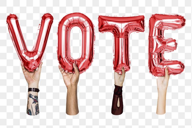 Vote word png, letter foil | Free PNG - rawpixel