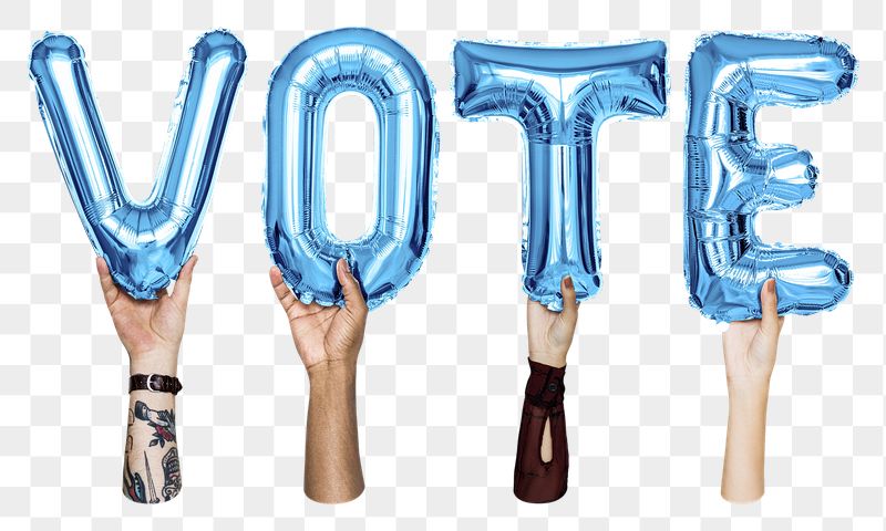 Vote word png, letter foil | Free PNG - rawpixel