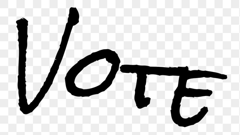 Vote word png, simple typography | Free PNG - rawpixel