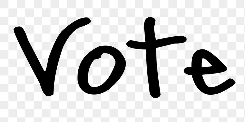 Vote word png, simple typography | Free PNG - rawpixel