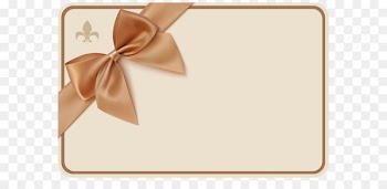 Voucher Ribbon Coupon Gift - Label with Bow PNG Clipart Image 