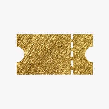 Voucher, ticket gold icon, glittery | Free Icons - rawpixel