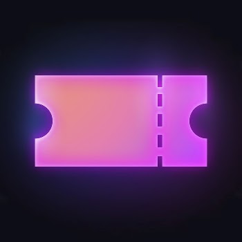 Voucher, ticket icon, neon glow | Free Icons - rawpixel