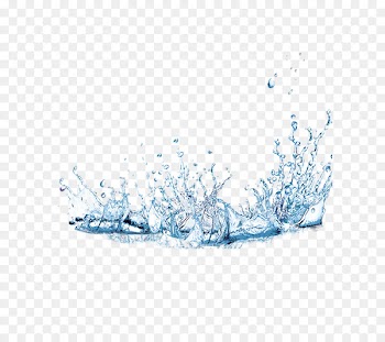 VSCO Water Android - Blue water splash effect element 