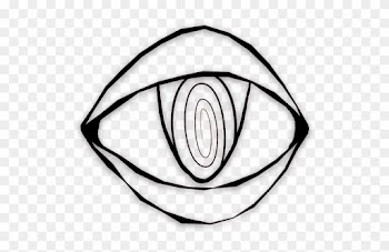 Vulgar Eye Logo No Words W - Line Art