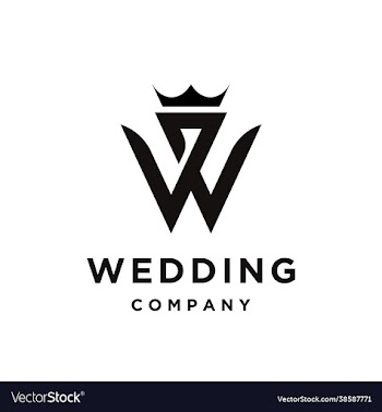 w letter crown logo icon