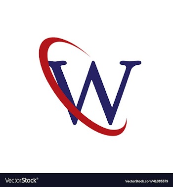w letter logo template