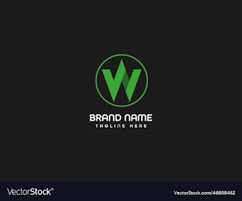 w monogram letter logo
