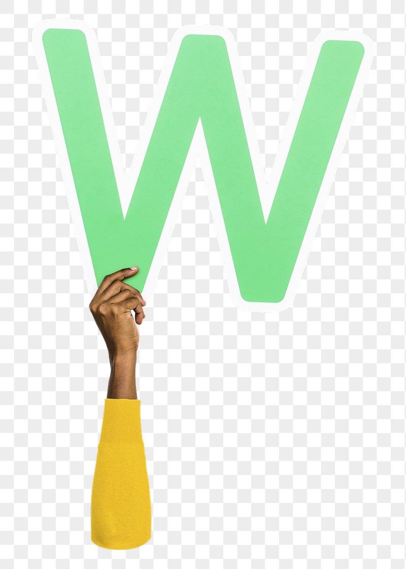 W png English alphabet, hand | Free PNG - rawpixel