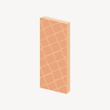 Wafer clipart, dessert topping illustration | Free Vector - rawpixel