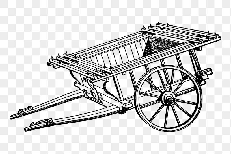 Wagon png sticker, vintage illustration, | Free PNG - rawpixel