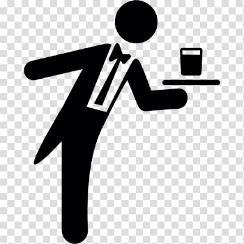 Waiter Serving PNG Image Background