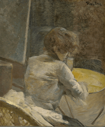 Waiting (ca.1887) painting in high | Free Photo - rawpixel