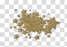 Waiting for Christmas, gold stars illustration transparent background PNG clipart